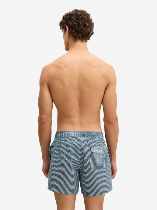 Marc O'Polo Herren Badehose SeersuckerSchwimmhose, Schwimmshorts, Badebekleidung - Image 2