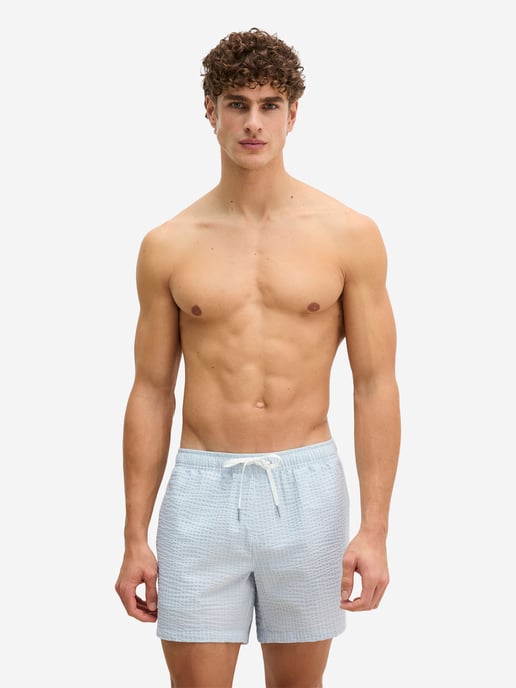 Marc O'Polo Herren Badehose SeersuckerSchwimmhose, Schwimmshorts, Badebekleidung - Image 2