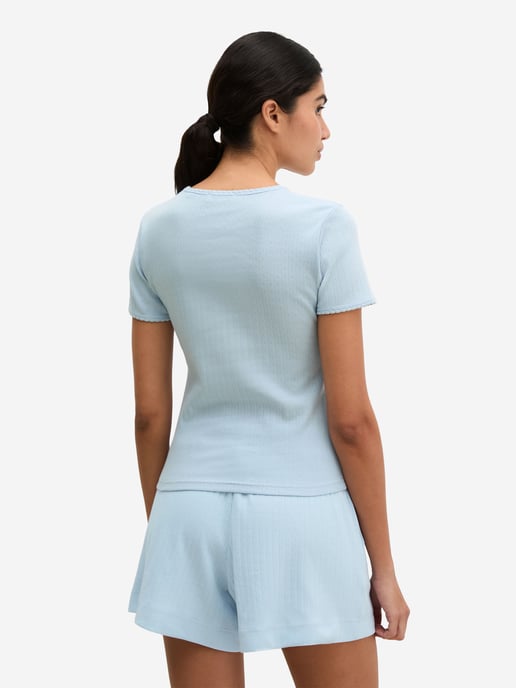 Marc O'Polo Damen Pyjamaoberteil Mix N MatchSchlafshirt, Pyjama Shirt, Nachtshirt - Image 3