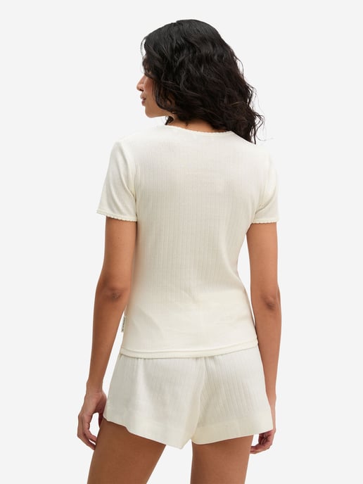 Marc O'Polo Damen Pyjamaoberteil Mix N MatchSchlafshirt, Pyjama Shirt, Nachtshirt - Image 3