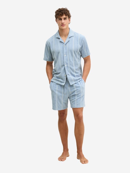 Marc O'Polo Herren Pyjamaoberteil Terry TowelSchlafshirt, Pyjama Shirt, Nachtshirt - Image 2