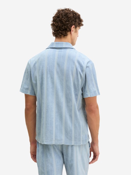 Marc O'Polo Herren Pyjamaoberteil Terry TowelSchlafshirt, Pyjama Shirt, Nachtshirt - Image 3
