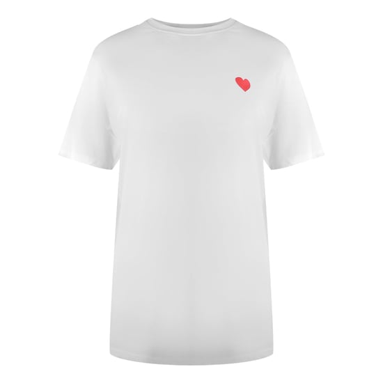 Moschino Herz-logo Weißes T-shirt - Image 1