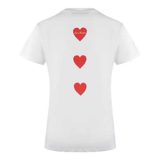 Moschino Herz-logo Weißes T-shirt - Image 3