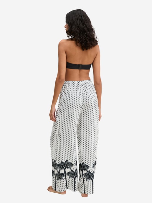 Marc O'Polo Damen Strandhose Palm Border GeoÜberziehhose, Cover-up Hose, Coverup Hose - Image 3