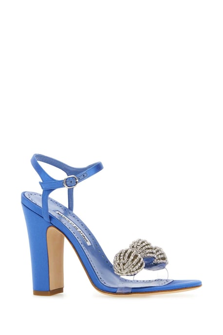 Blaue Satin Elhob Sandalen - Image 2
