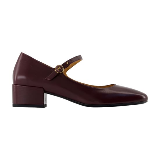 Mary Jane Leder Pumps - Image 1