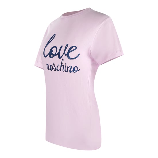 Moschino T-shirt Mit Geschwungenem Logo In Pink - Image 2