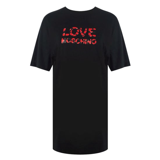 Schwarzes T-shirt Mit Moschino-bubble-logo - Image 1