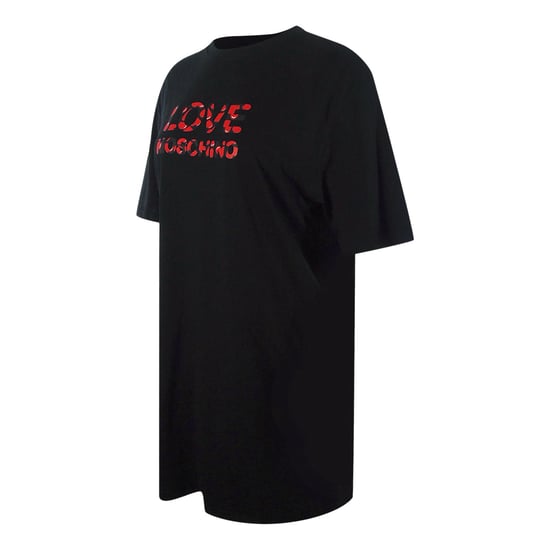 Schwarzes T-shirt Mit Moschino-bubble-logo - Image 3