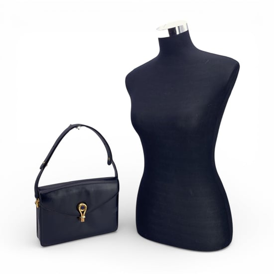 Gucci Vintage-Schultertasche aus Leder - Image 2