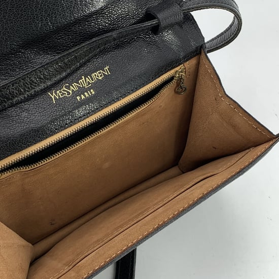 Vintage-Schultertasche aus Leder von Yves Saint Laurent - Image 4