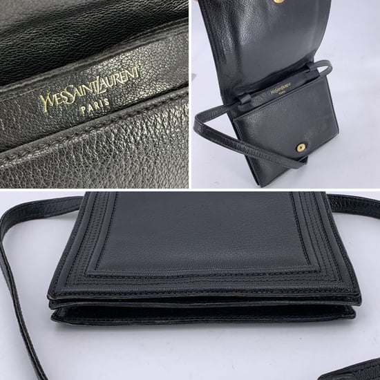 Vintage-Schultertasche aus Leder von Yves Saint Laurent - Image 5