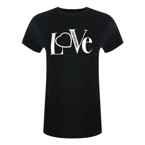 Schwarzes T-shirt Mit Moschino-liebeslogo - Image 1