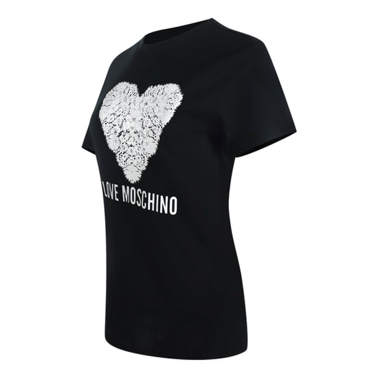 Schwarzes T-shirt Mit Herzprint Von Love Moschino - Image 3