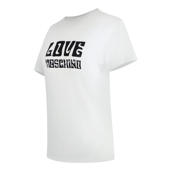 Moschino T-shirt Mit Auffälligem Logo (weiß) - Image 3