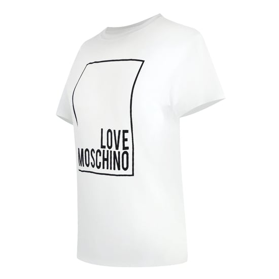 Moschino Box Logo Weißes T-shirt - Image 3
