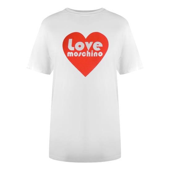 Moschino Herz-logo Weißes T-shirt - Image 1