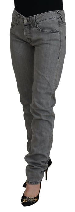 Graue Straight-Leg-Jeans - Image 2