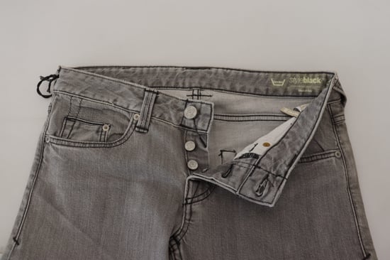 Graue Straight-Leg-Jeans - Image 4