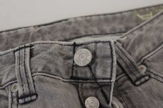 Graue Straight-Leg-Jeans - Image 5