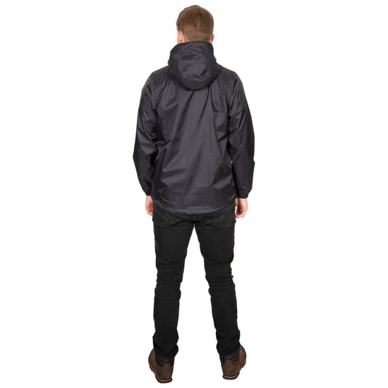Trespass Mens Briar Wasserdichte Jacke (Schwarz) - Image 6
