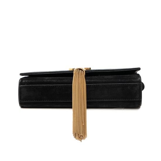 Gebrauchte kleine Wildleder Monogramm Kate Quasten Umhängetasche - Image 3