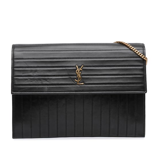 Gebrauchte gesteppte Kalbsleder Victoire Kette Crossbody - Image 1