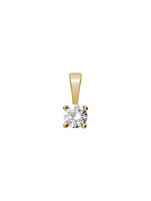 Lyomi Anhänger 585/- Gelbgold 1 synth. Diam. 0,20 ct. - Image 1