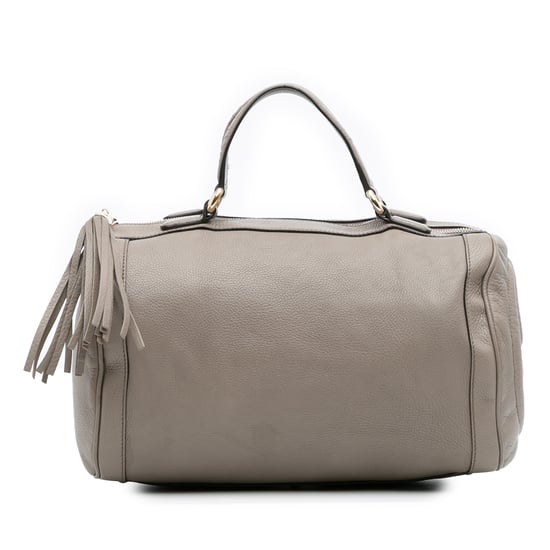 Gebrauchte mittlere SoHo Boston Tasche aus genarbtem Kalbsleder - Image 1