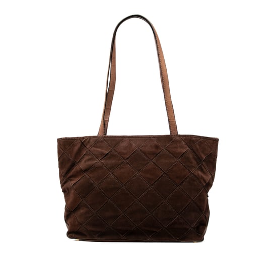 Gebrauchte Suede Intrecciato Tote - Image 1