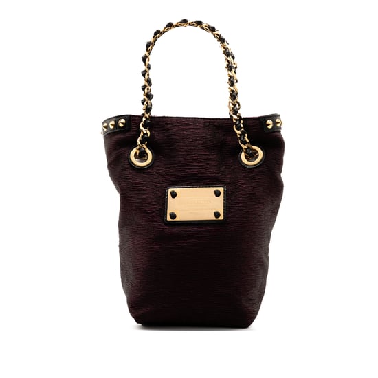 Vorbesitzene Limitierte Auflage Metallischer Jacquard Doppel Jeu Neo Alma Tasche - Image 1