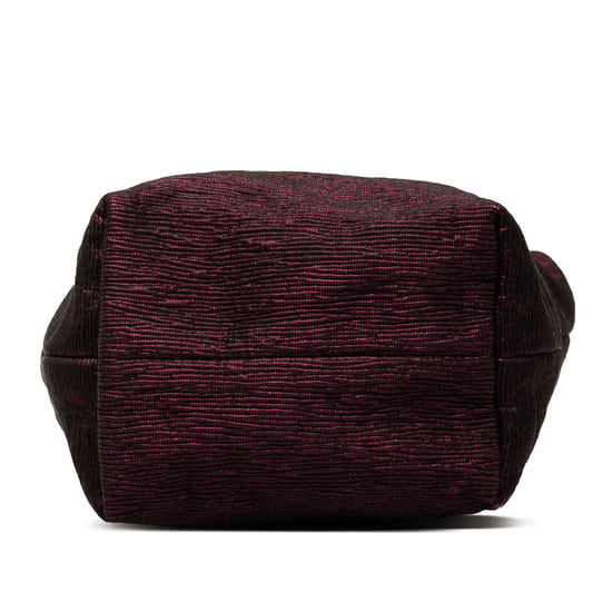 Vorbesitzene Limitierte Auflage Metallischer Jacquard Doppel Jeu Neo Alma Tasche - Image 3