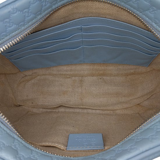 Gucci Pre-owned Pre-owned Mini Microguccissima Bree Umhängetasche - Hellblau - Image 4