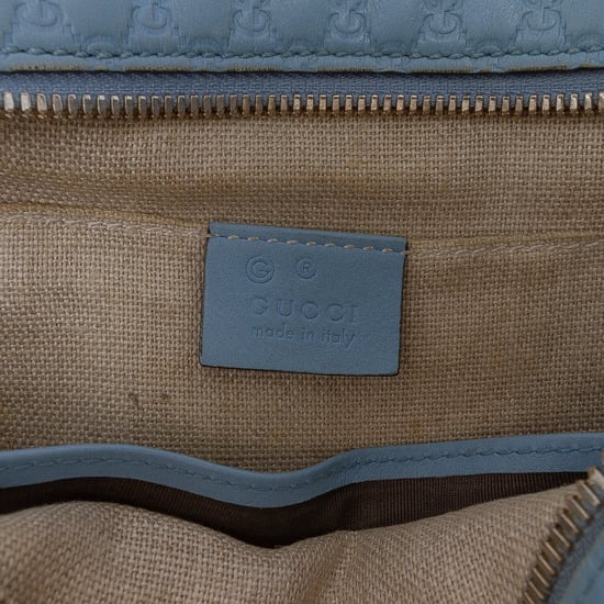 Gucci Pre-owned Pre-owned Mini Microguccissima Bree Umhängetasche - Hellblau - Image 5