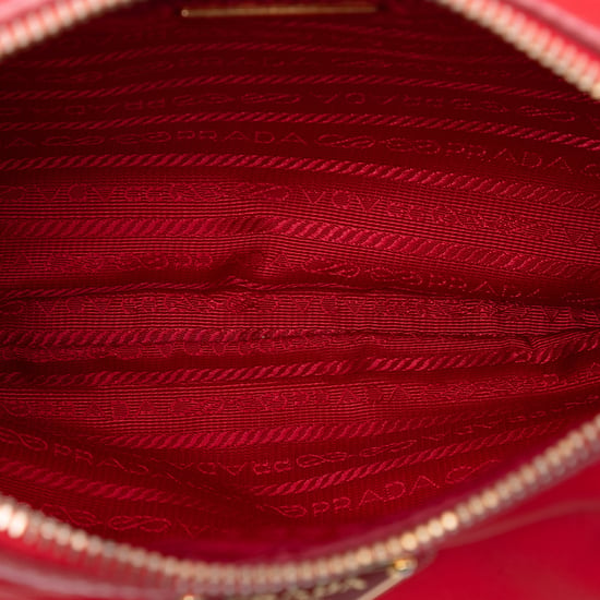 Gebrauchte Saffiano-besetzte Tessuto Zip-Top Crossbody-Tasche - Image 4