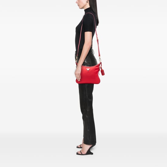 Gebrauchte Saffiano-besetzte Tessuto Zip-Top Crossbody-Tasche - Image 6