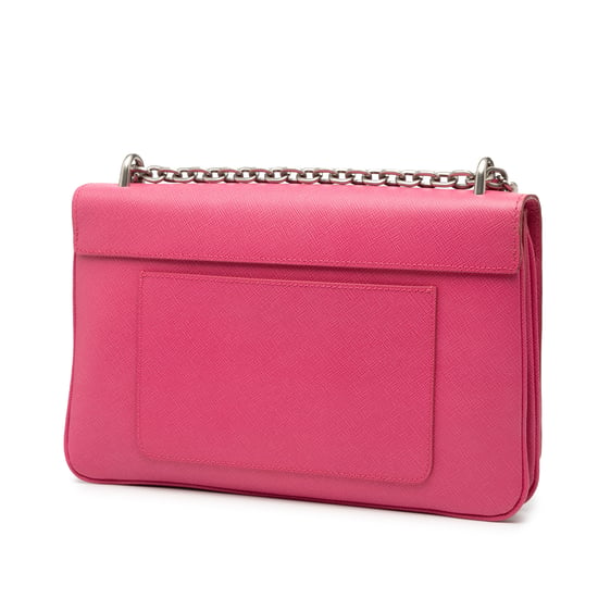 Gebrauchte Saffiano Lux Lock Chain Klappen-Tasche - Image 2