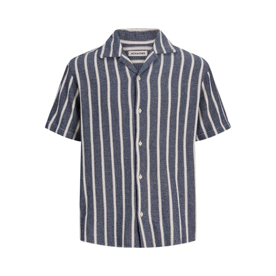Jack & Jones Überhemd Coba Stripe Resort Hemd Blau - Image 1