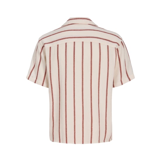 Jack & Jones Hemd Coba Stripe Resort Baumwollhemd Beige - Image 2