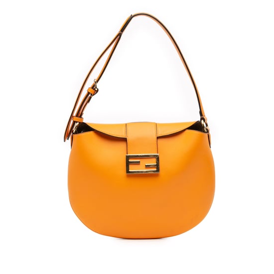 Gebrauchte kleine Leder-Croissant-Hobo-Tasche - Image 1