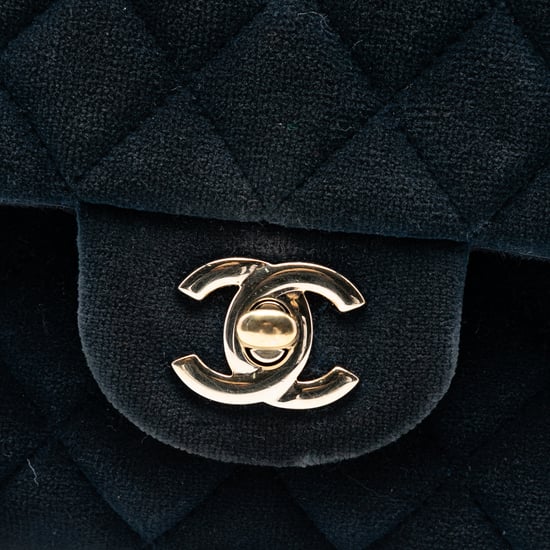 Gebrauchte Medium Classic Velvet Double Flap - Image 6