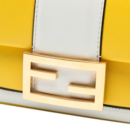 Gebrauchte Mini Bicolor Nappa Apolo Ketten Baguette Schultertasche - Image 6