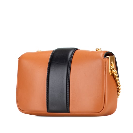 Gebrauchte Mini Bicolor Nappa Apolo Ketten Baguette Schultertasche - Image 2