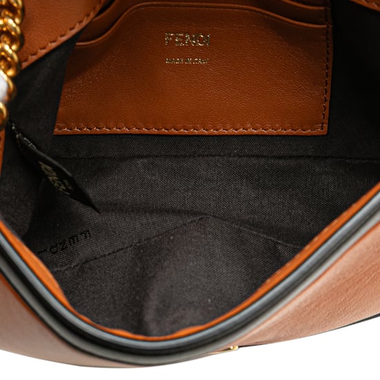 Gebrauchte Mini Bicolor Nappa Apolo Ketten Baguette Schultertasche - Image 4