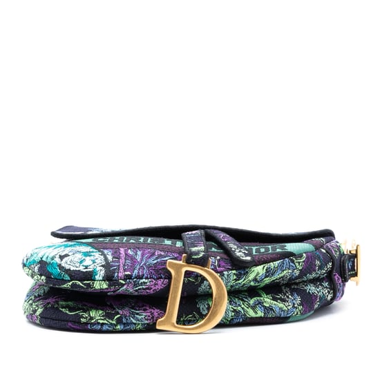 Gebrauchte Canvas Bestickte Florale Satteltasche - Image 3