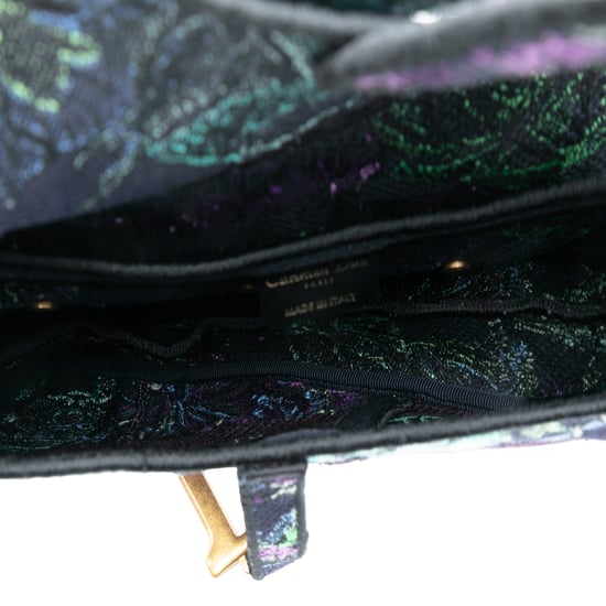 Gebrauchte Canvas Bestickte Florale Satteltasche - Image 4