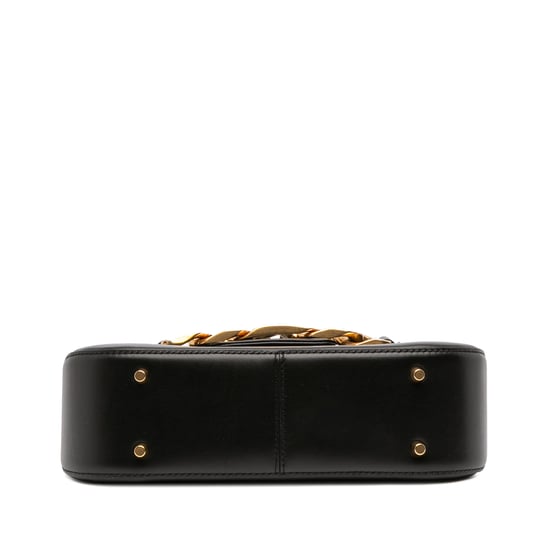 Gebrauchte Medium Leder Vlogo Ketten Schultertasche - Image 3