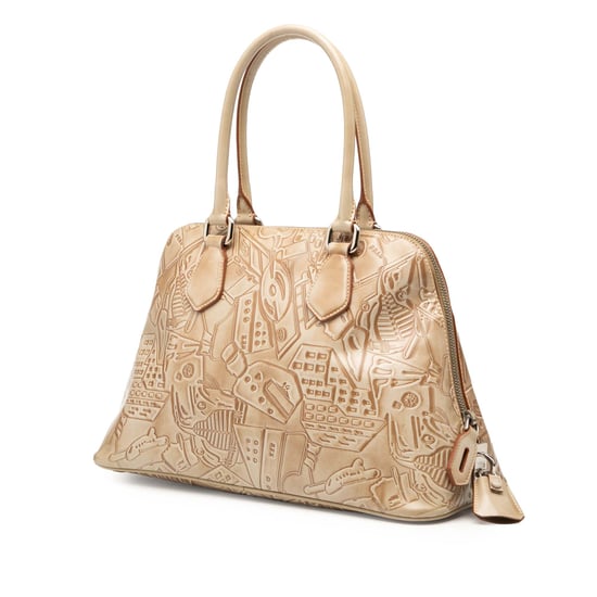 Gebrauchte geprägte Lederhandtasche - Image 2