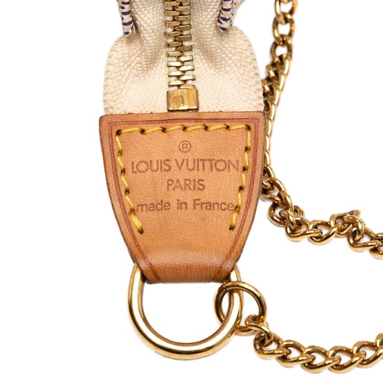 Gebrauchte Damier Azur Mini Pochette Accessoires - Image 5